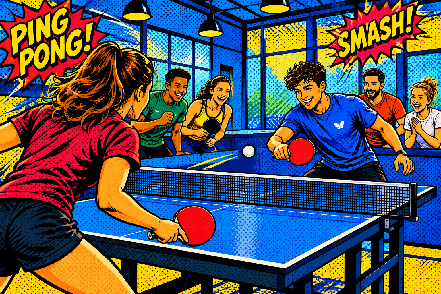 Table de ping-pong au Park à Servon