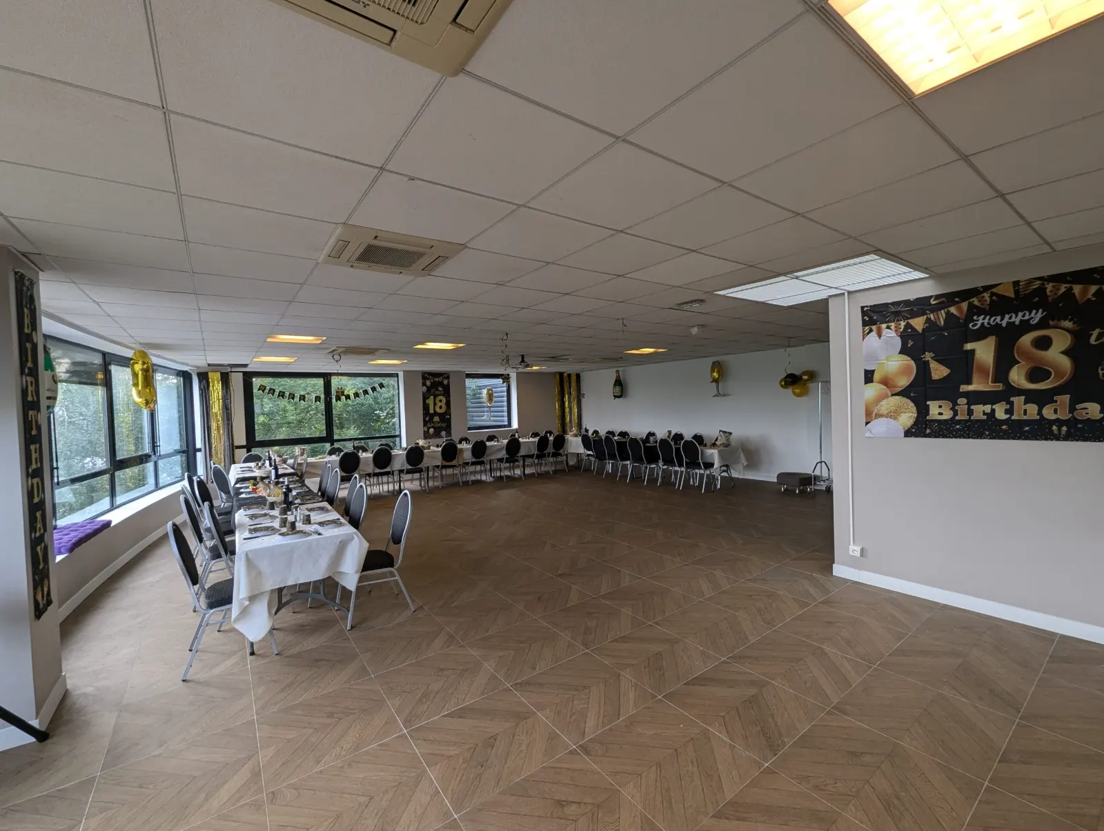 Salle Park Studio aménagée pour un événement